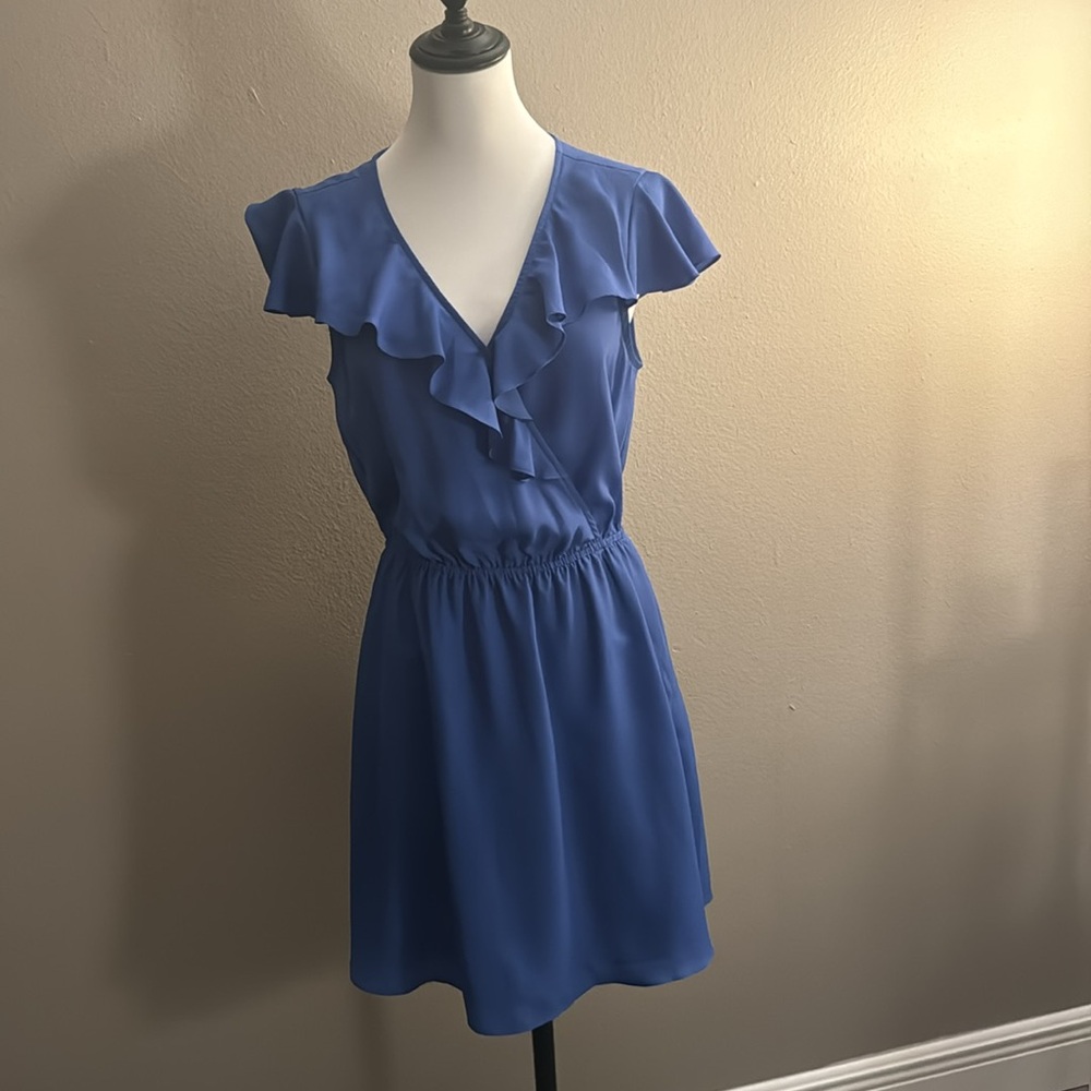 NWT BCBG dress, beautiful lilac color, light material, cutout in back